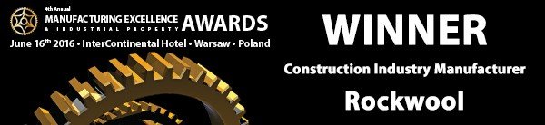 Wydarzenia i Nowości - ROCKWOOL z nagrodą Manufacturer of the Year