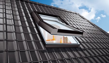 Okno%20w%20dachu - Montaż okien dachowych: Jak dobrać i umiejscowić okno do wielkości pomieszczenia