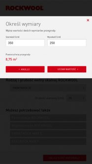 Wydarzenia i Nowo������������������ci - Nowa aplikacja mobilna Rockwool dla wykonawców: Kalkulator ilości wełny