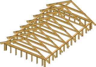  - Konstrukcja dachu w drewnianym budownictwie szkieletowym
