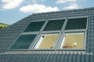 Dachy skośne - Kolektory słoneczne - czysta energia